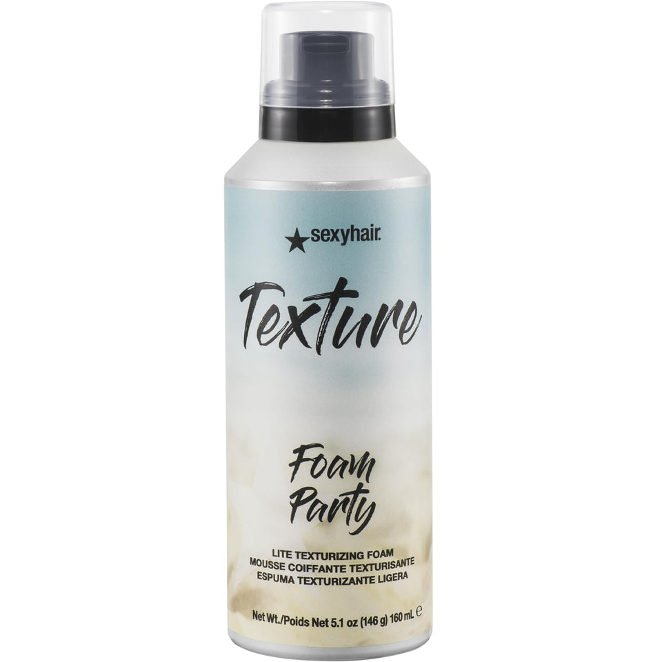 SexyHair front packaging showing can and product name, highlights convenience