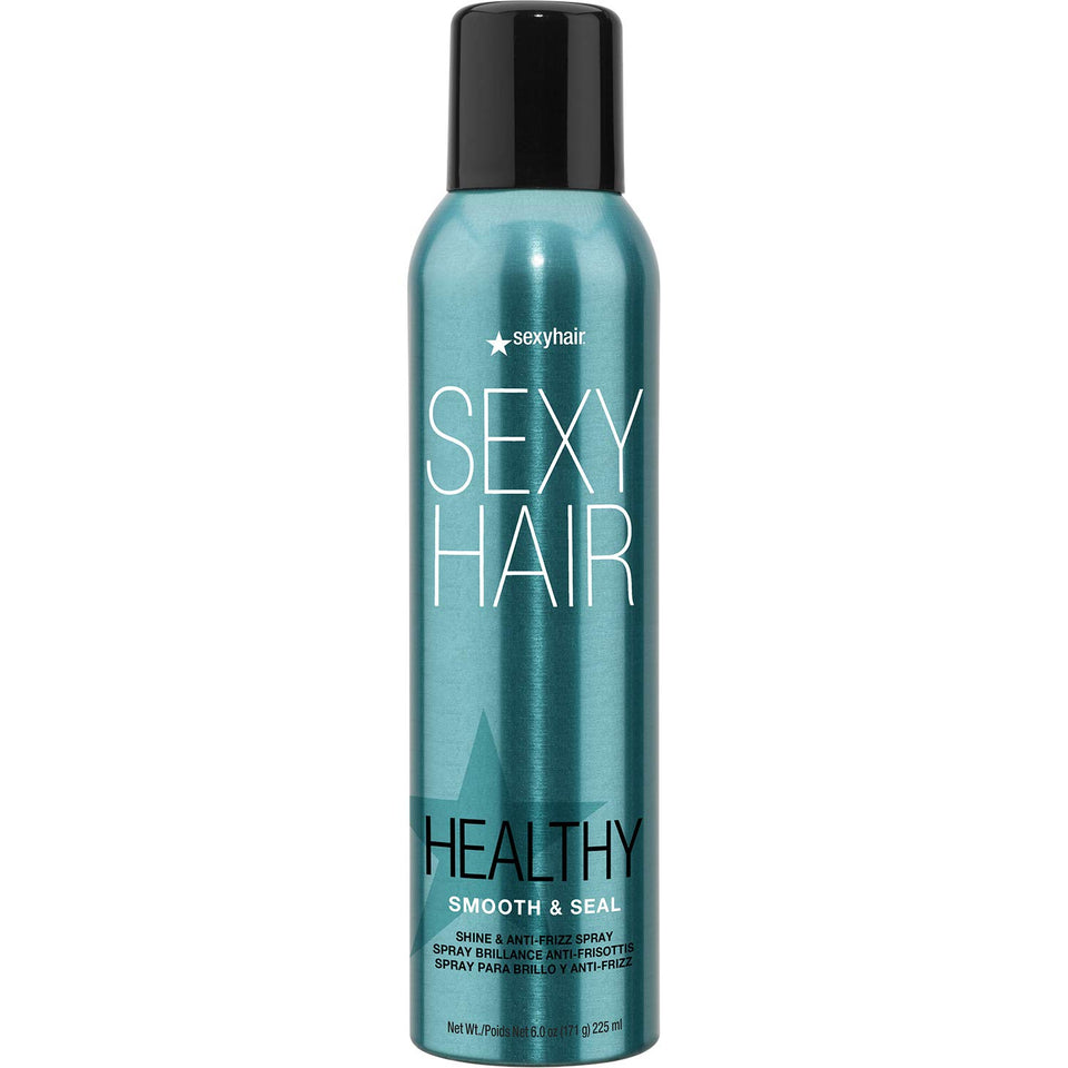 SexyHair front bottle 6oz showing label and glossy finish benefit