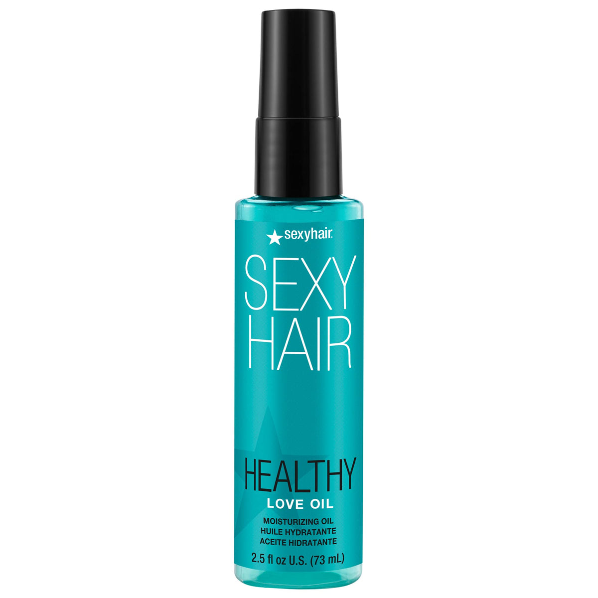 SexyHair front bottle view showing sleek packaging and portable 2.5 oz size