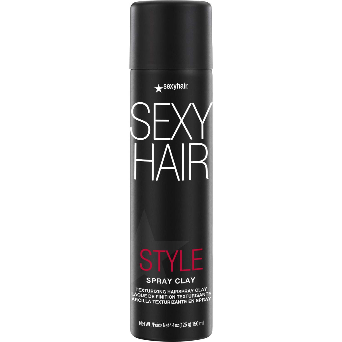 SexyHair front can showing label and matte styling benefit