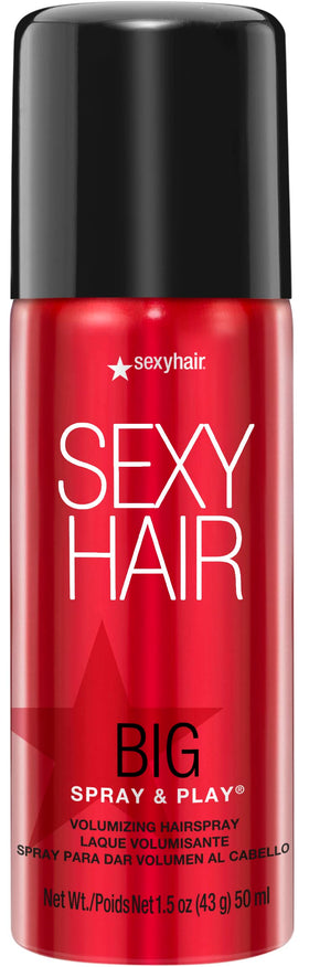 SexyHair front packaging travel size showing portable hold and shine