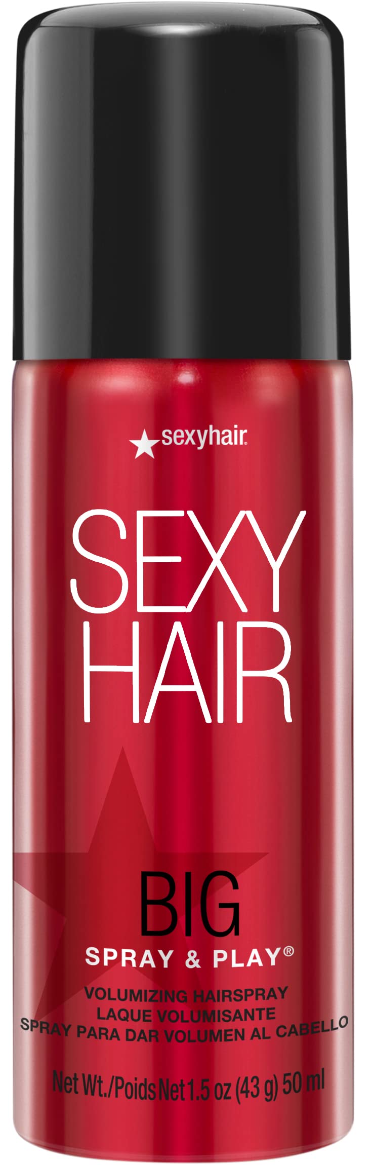 SexyHair front packaging travel size showing portable hold and shine