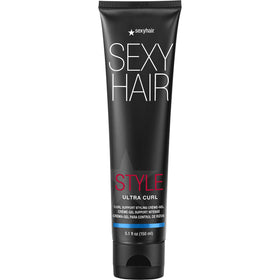 SexyHair front packaging of Ultra Curl 5.1 oz showing product and brand benefits