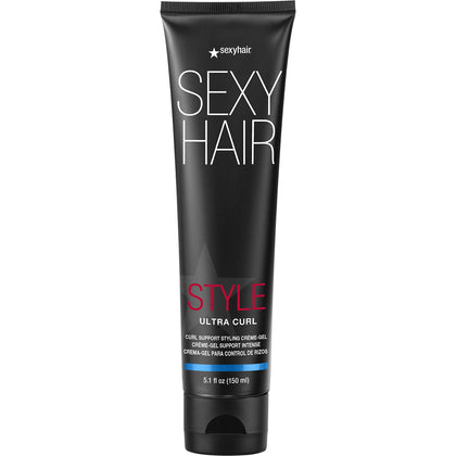 SexyHair front packaging of Ultra Curl 5.1 oz showing product and brand benefits