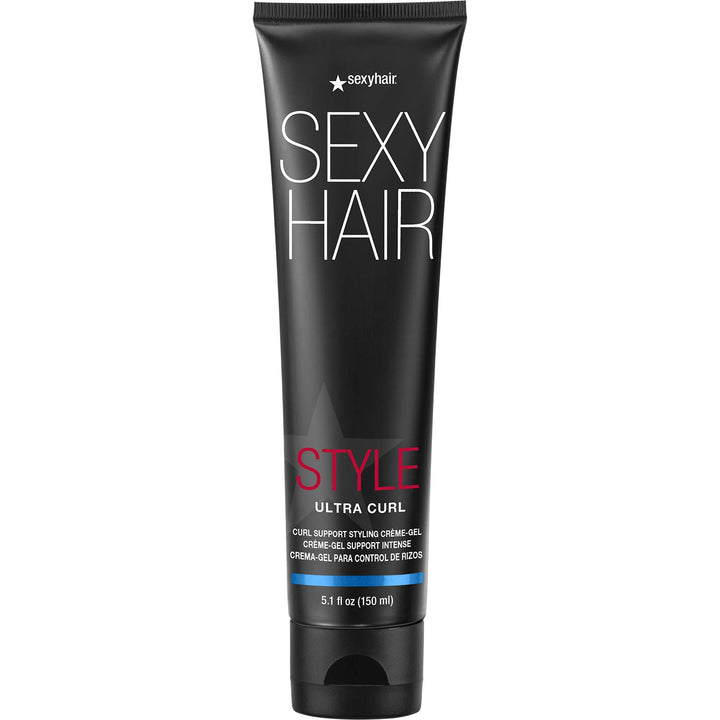 SexyHair front packaging of Ultra Curl 5.1 oz showing product and brand benefits