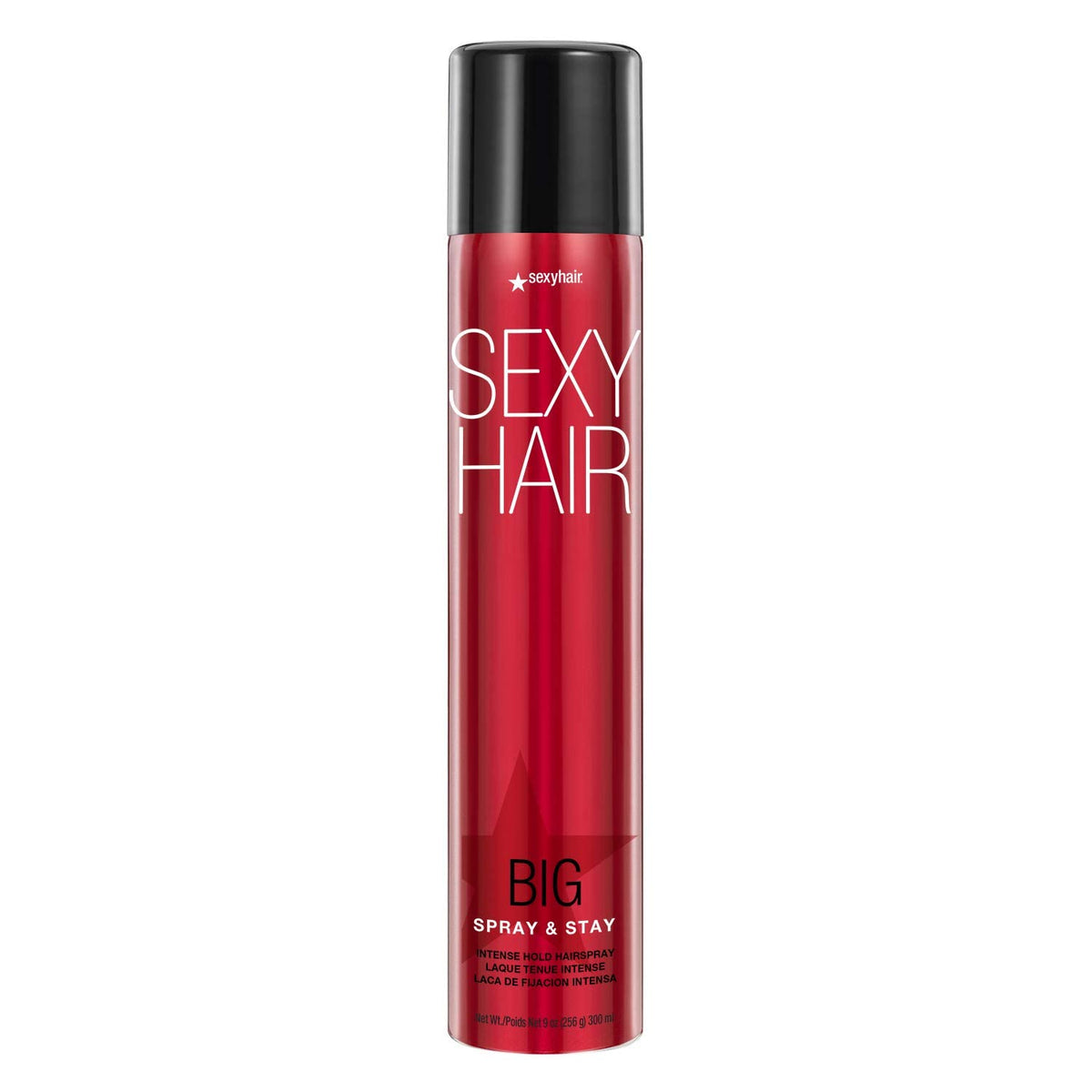 SexyHair front packaging showing 9 oz can and product branding for strong hold