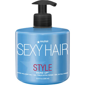 SexyHair bottle front view showing product design and strong hold benefit