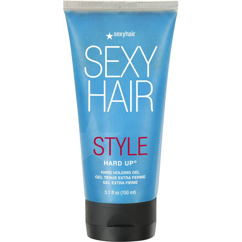 SexyHair bottle front view showing label and extreme-hold claim