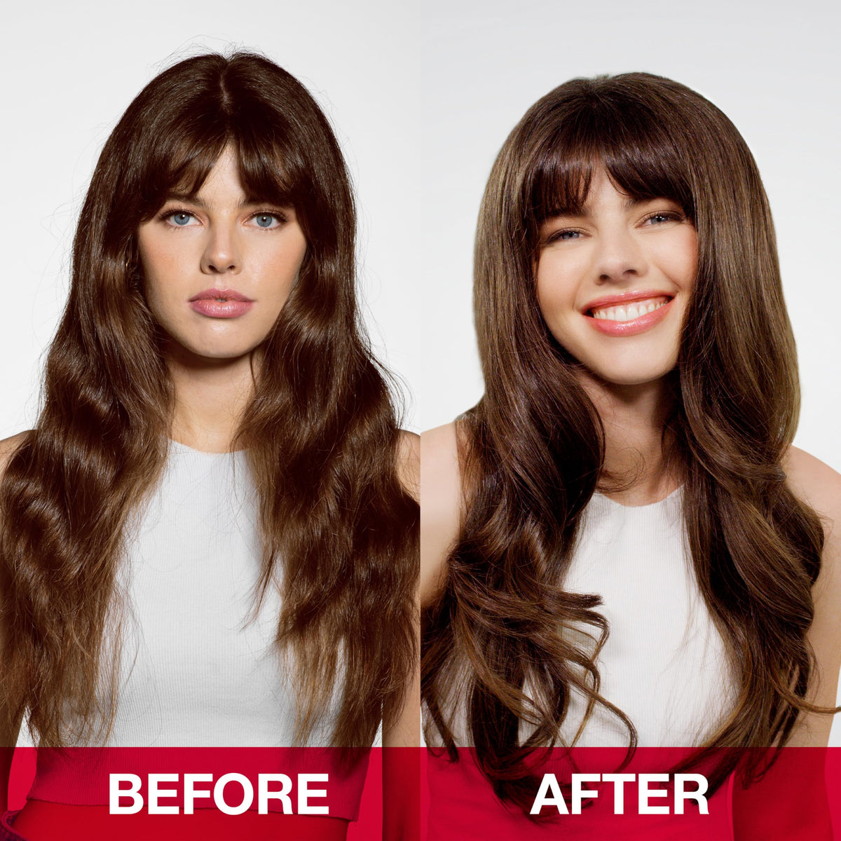 SexyHair in use during blow-dry demonstrating root lift and fuller-looking hair