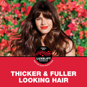 SexyHair LuxeLift formula close-up highlighting key ingredients for visible lift