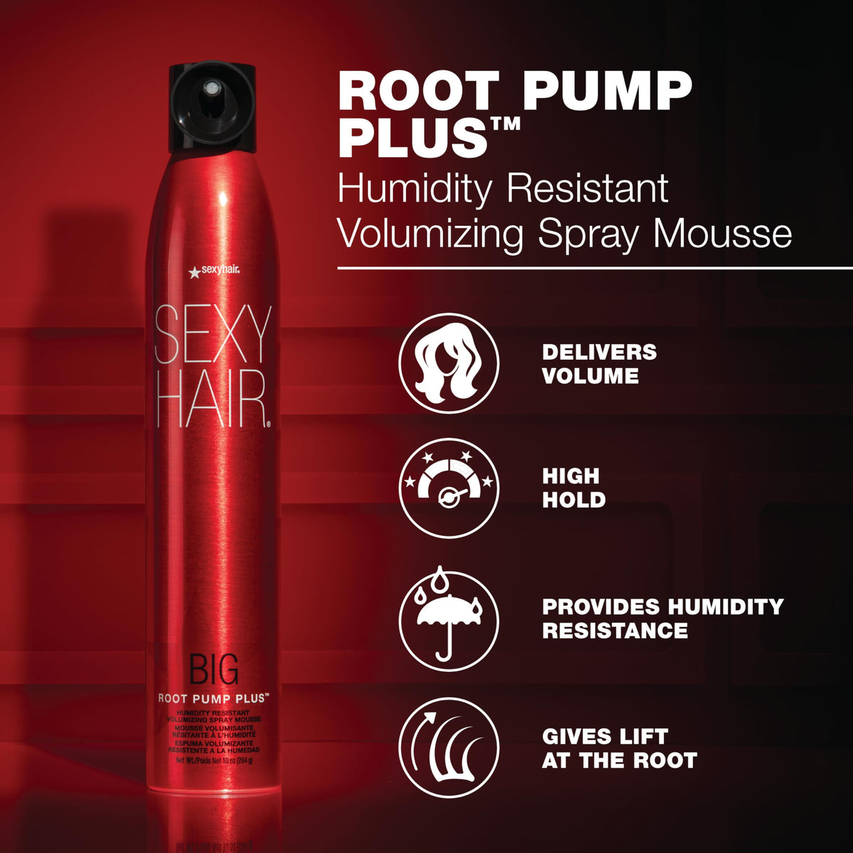 SexyHair close-up of pump nozzle for precise root targeting