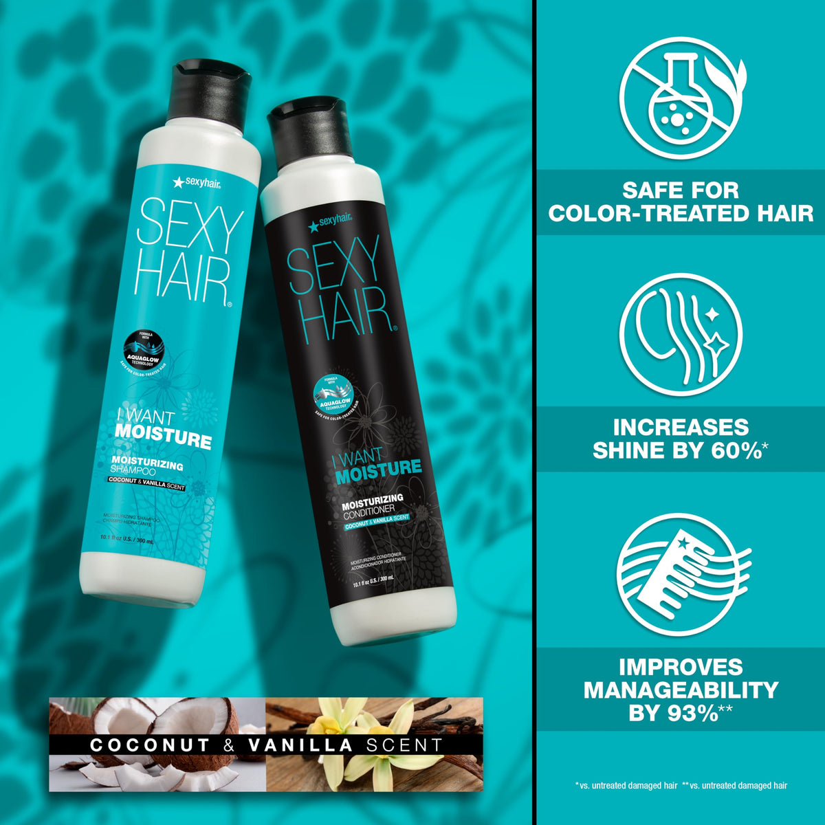 SexyHair shampoo lather texture close-up demonstrating gentle moisturizing foam benefit