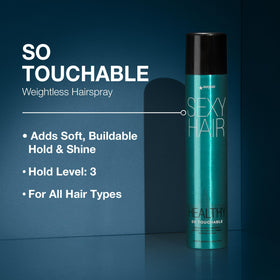 SexyHair applied at roots demonstrating lift and volume without stiffness