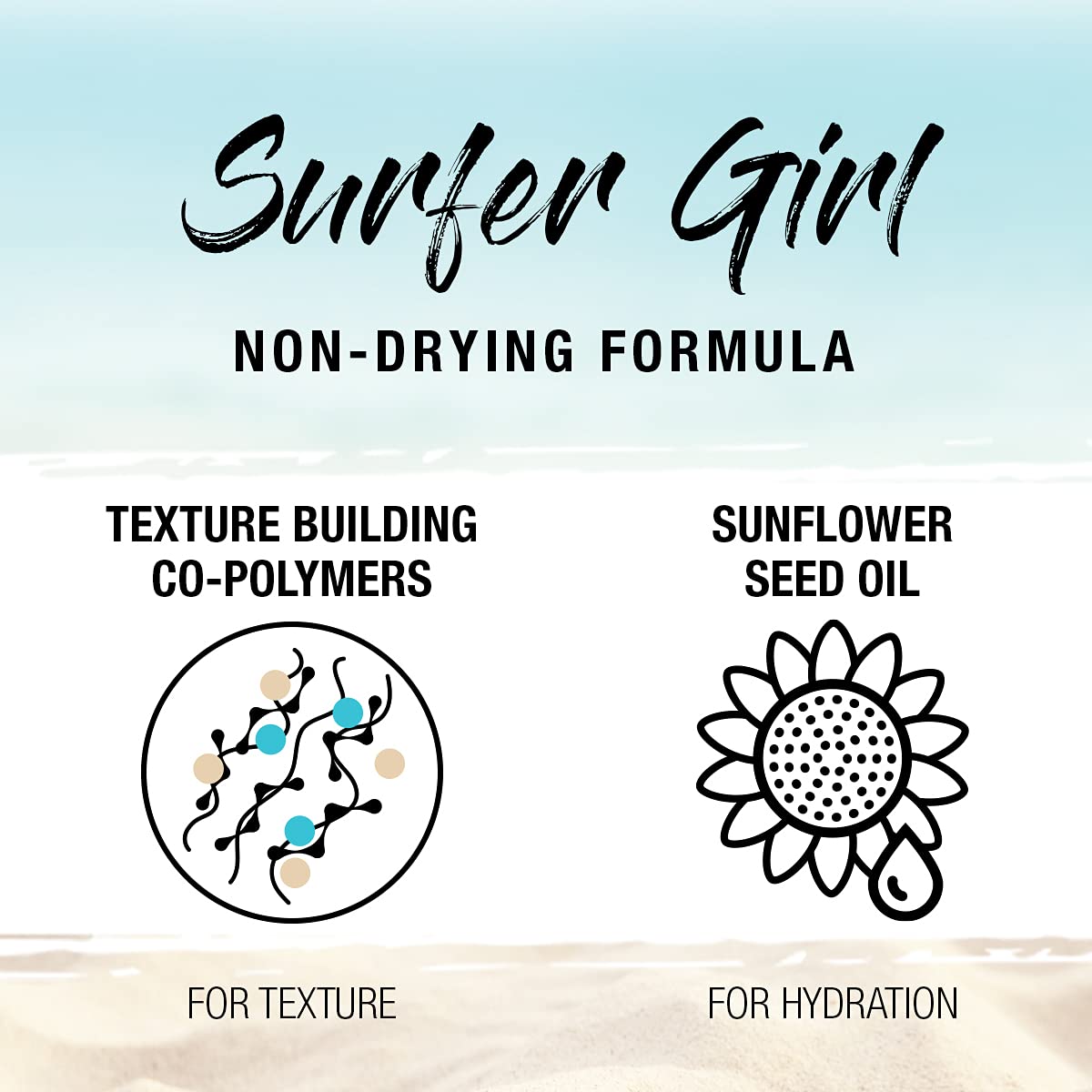SexyHair Surfer Girl nozzle close-up demonstrating fine mist for even, lightweight texture