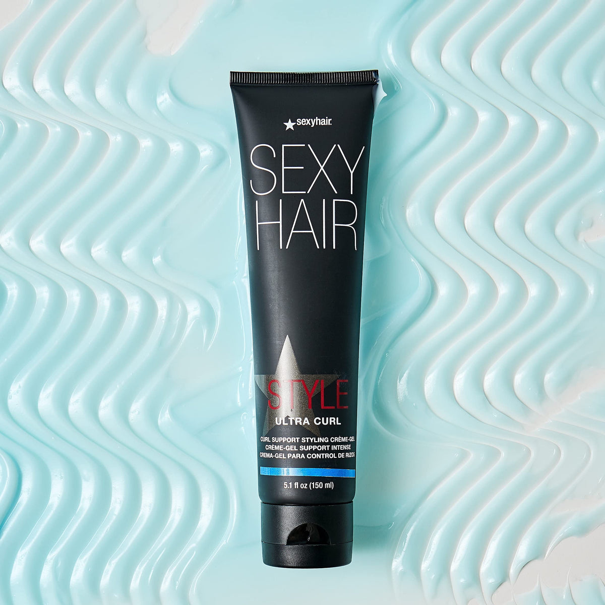 SexyHair crème-gel texture close-up illustrating smooth consistency and easy application