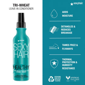SexyHair leave-in texture on hand showing lightweight, non-greasy feel