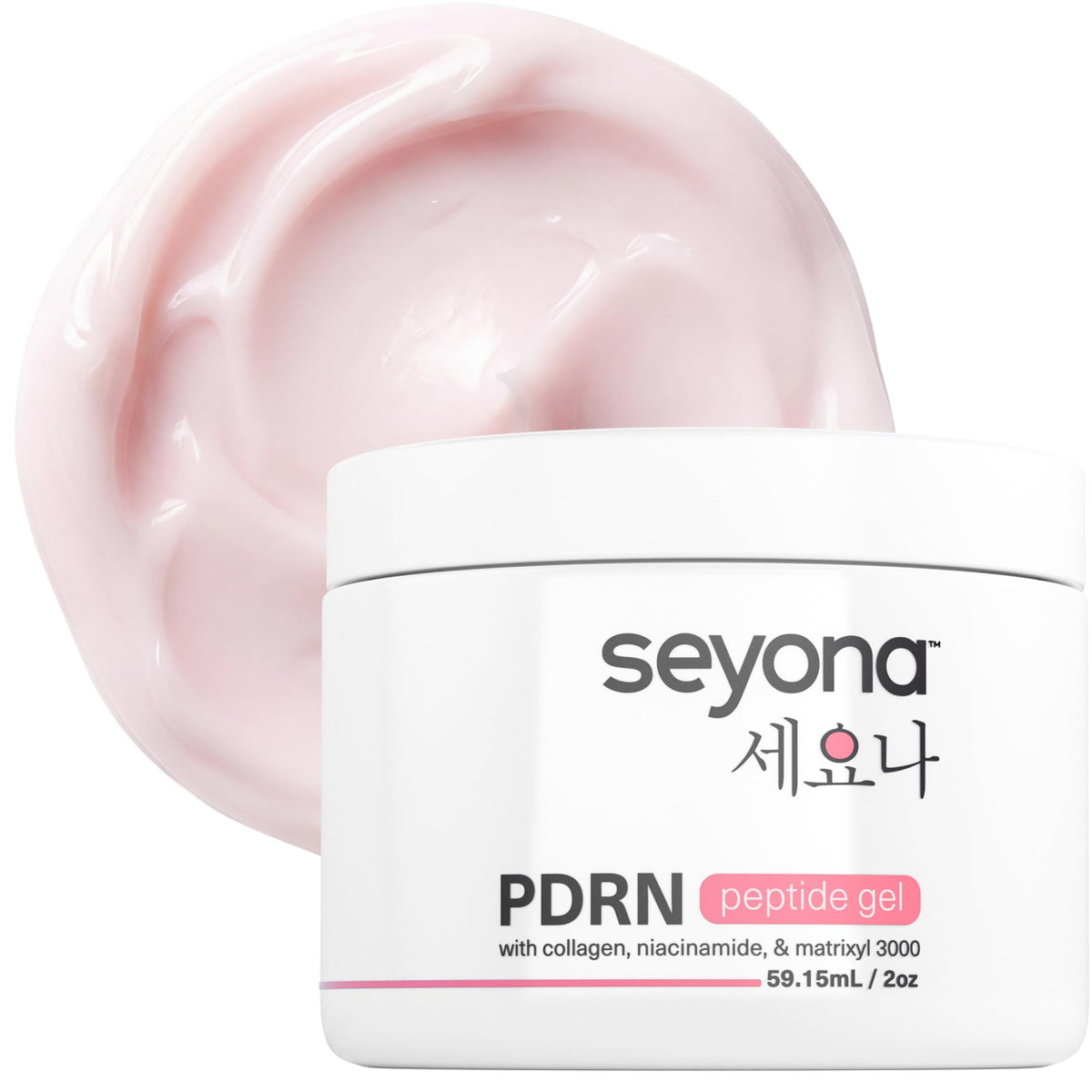 Seyona front packaging showing product and compact 2oz size benefit