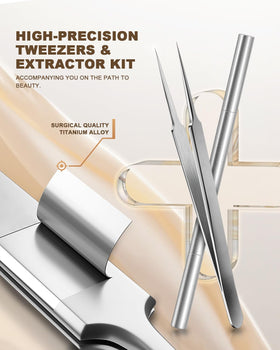 SG Nekoo tweezers held to show scale and ergonomic grip for control