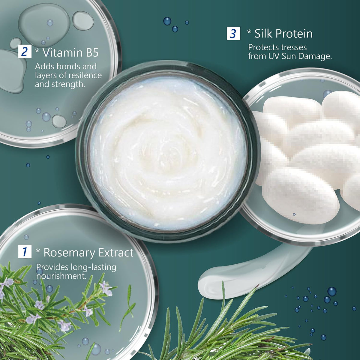 SH-RD being applied to damp hair to add strength and shine