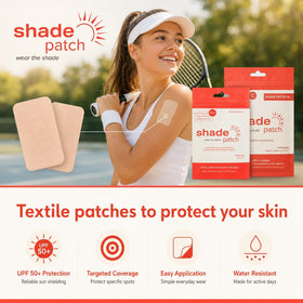 Shade Patch close-up textile weave illustrating UPF fabric and breathability