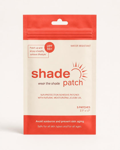 Shade Patch front packaging showing product and benefits brand protection