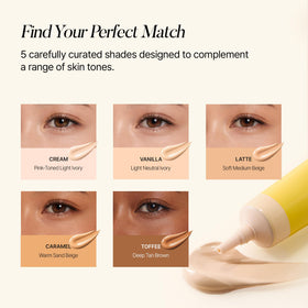 shaishaishai five shade swatches on arm showing color range