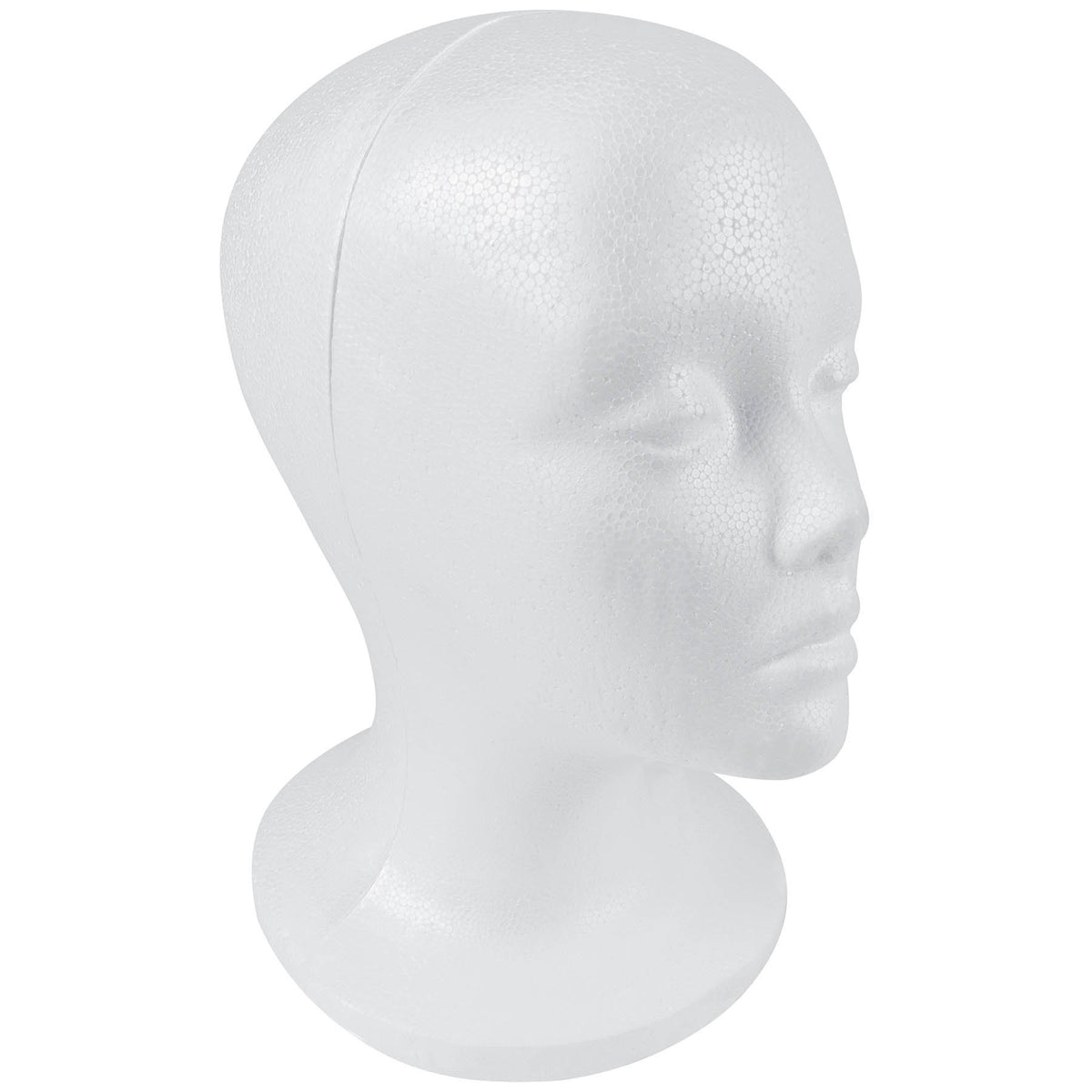 SHANY foam head front view showing facial shape and stable base benefit