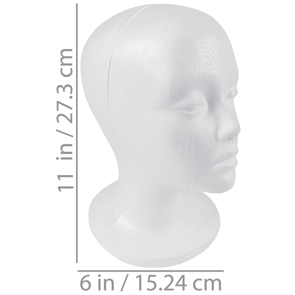 SHANY foam head mounted on a tabletop clamp demonstrating hands-free styling benefit