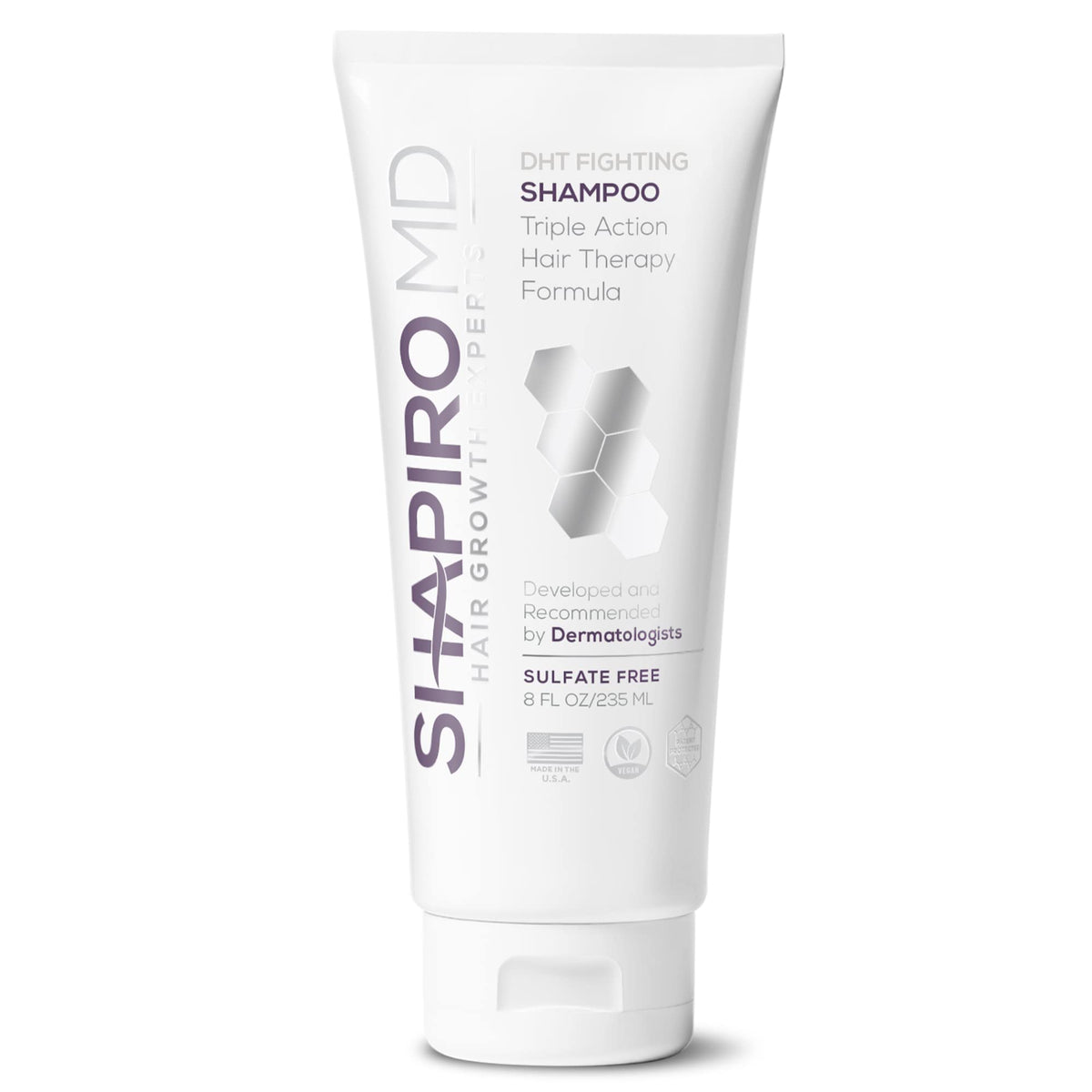 Shapiro MD front packaging showing bottle and branding for clearer hair