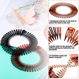 Shappy demonstration of detachable clip showing versatile comb or headband
