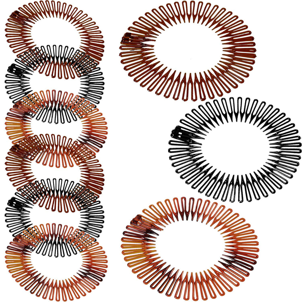 Shappy front view of nine-piece color set showing variety and convenience