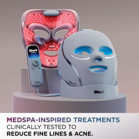 Shark CryoGlow under-eye cooling close-up demonstrating targeted soothing benefit