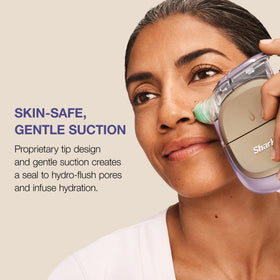 Shark FacialPro Glow DePuffi attachment close detail, illustrating hot and cold therapy benefit