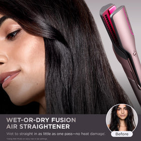 Shark auto-wrap curler attached creating consistent curls without manual twisting