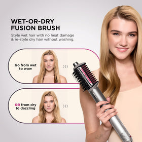 Shark auto-wrap curler detail demonstrating hands-free curl creation and consistency