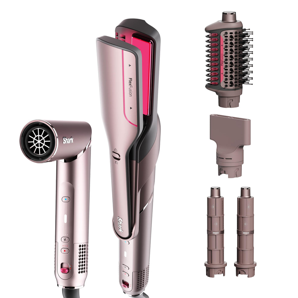 Shark FlexFusion front view showing compact design and controls for easy styling