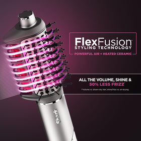 Shark Fusion Brush close-up showing ceramic bristles for quick wet-to-dry styling