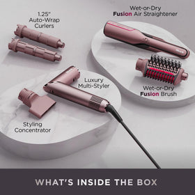 Shark Fusion brush detail highlighting bristles that reduce frizz and add volume