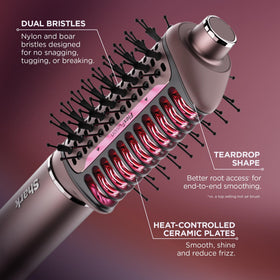 Shark in-use styling wet-to-dry conversion showing fast smooth straightening