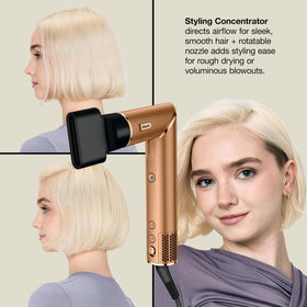 Shark FlexStyle 1.25-inch auto-wrap curler close-up showing Coanda wrap for defined curls