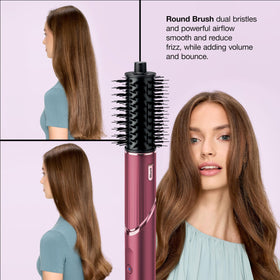 Shark FlexStyle auto-wrap curlers closeup demonstrating easy curl formation