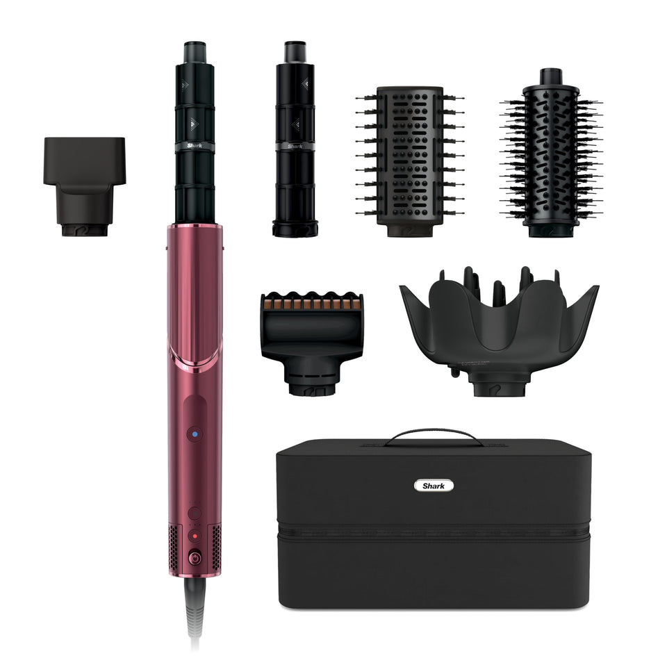 Shark FlexStyle front view showing unit and attachments for versatile styling