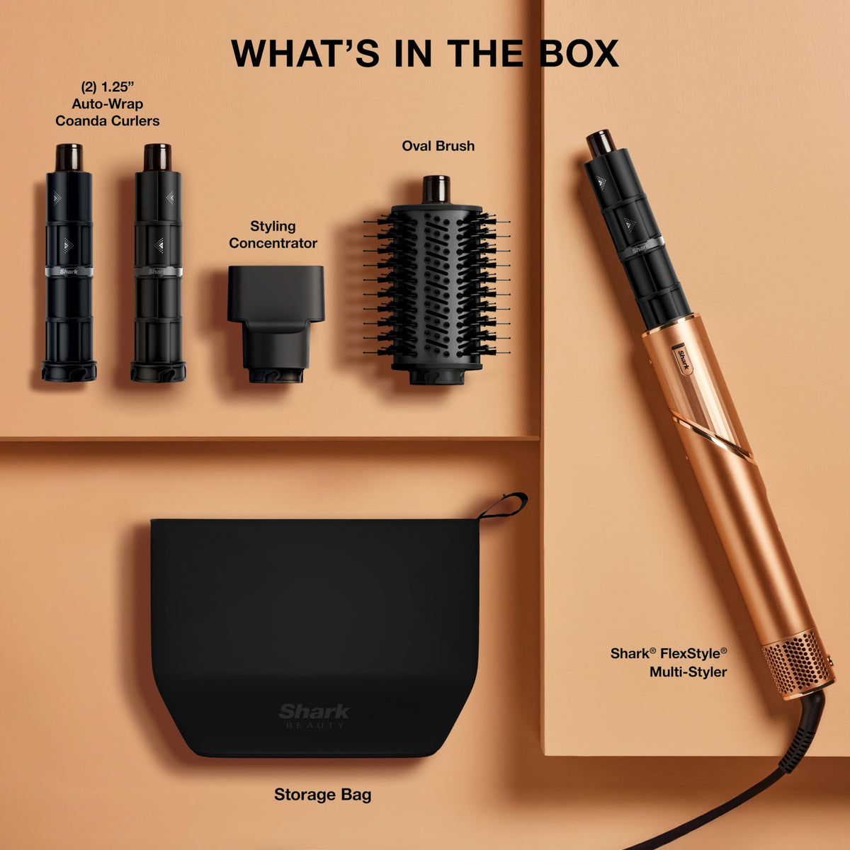 Shark FlexStyle on countertop beside everyday items showing compact size and portability