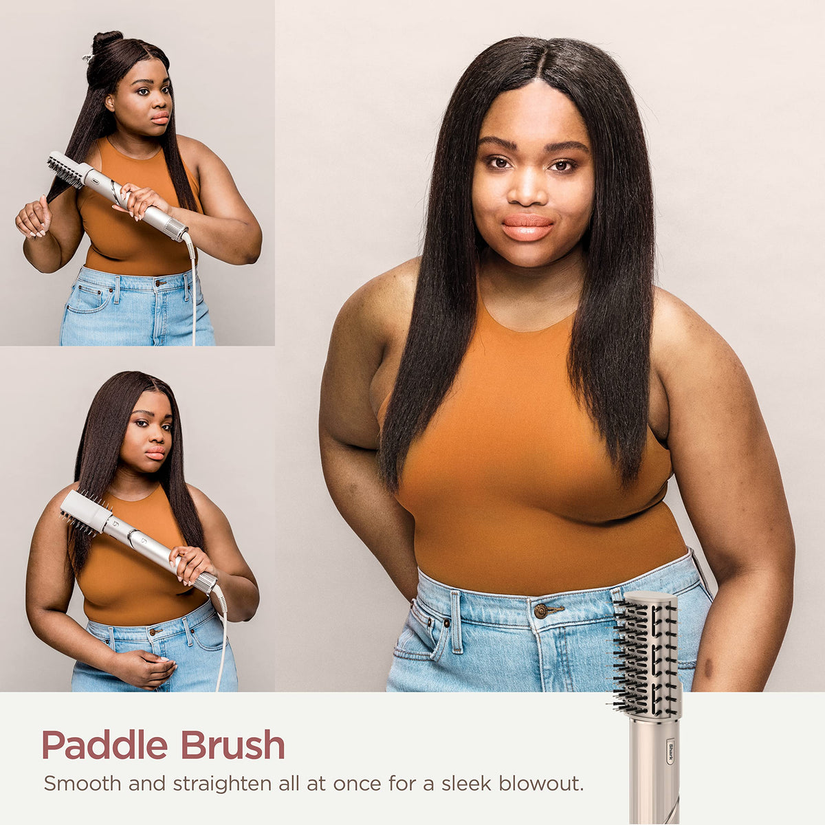 Shark FlexStyle being used on wavy hair to add volume and cut drying time