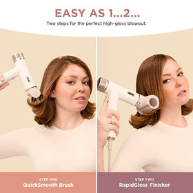 Shark SpeedStyle attachments laid out highlighting included finisher, brush, diffuser