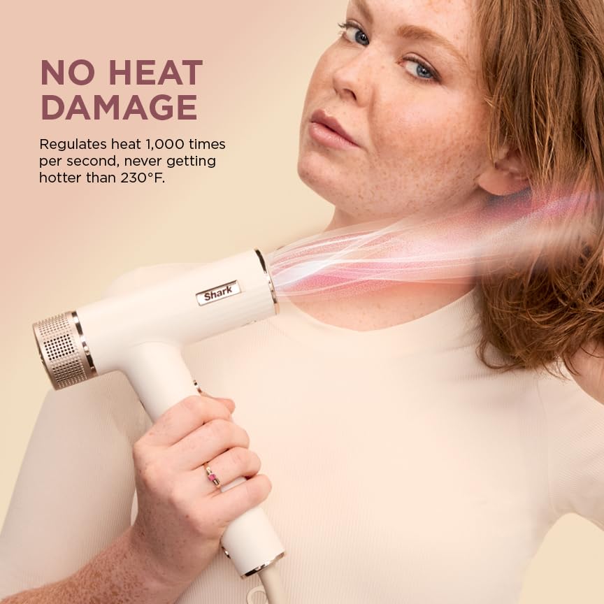 Shark DeFrizzFast Diffuser in use enhancing curl definition and faster drying