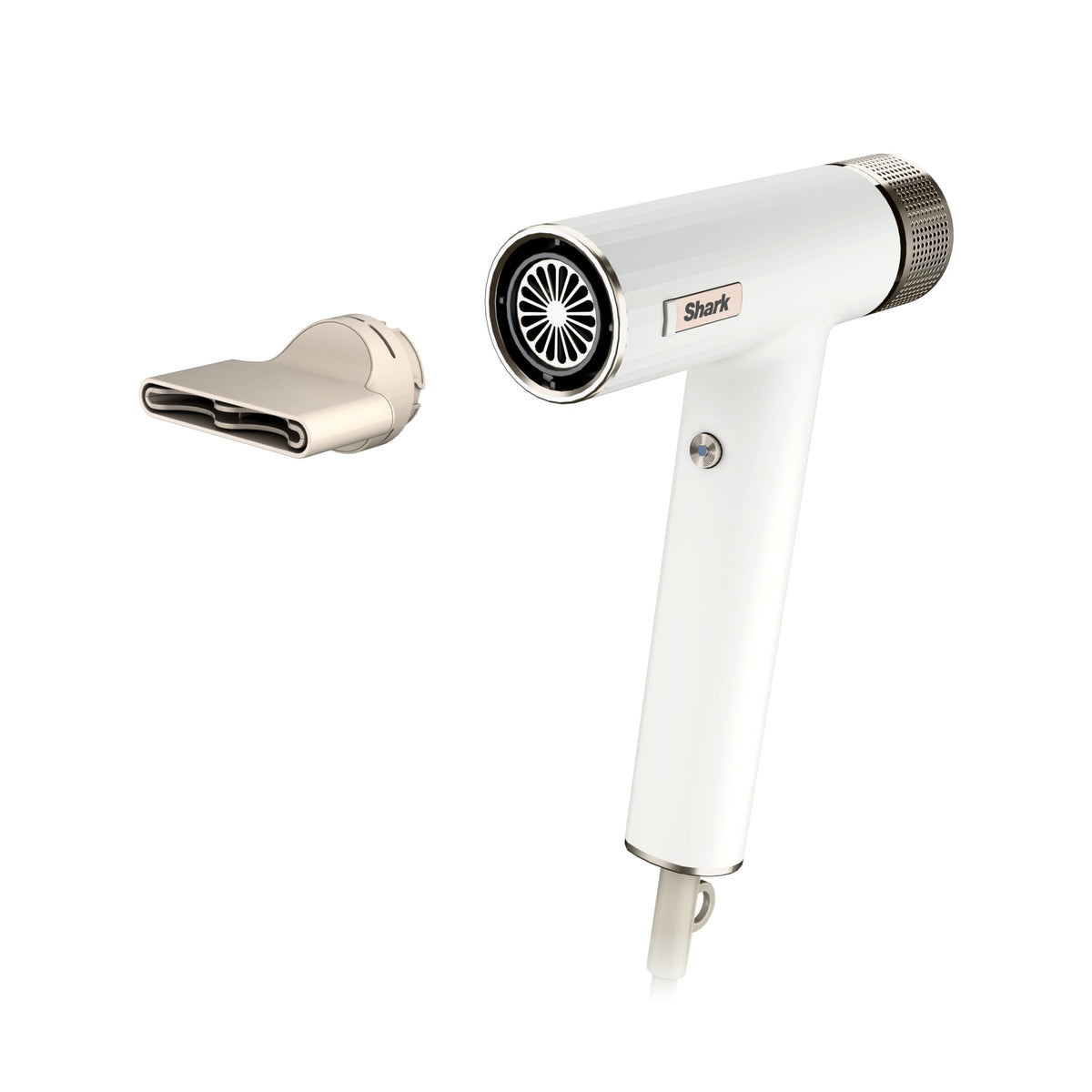 Shark SpeedStyle front view showing sleek body and nozzle for fast drying