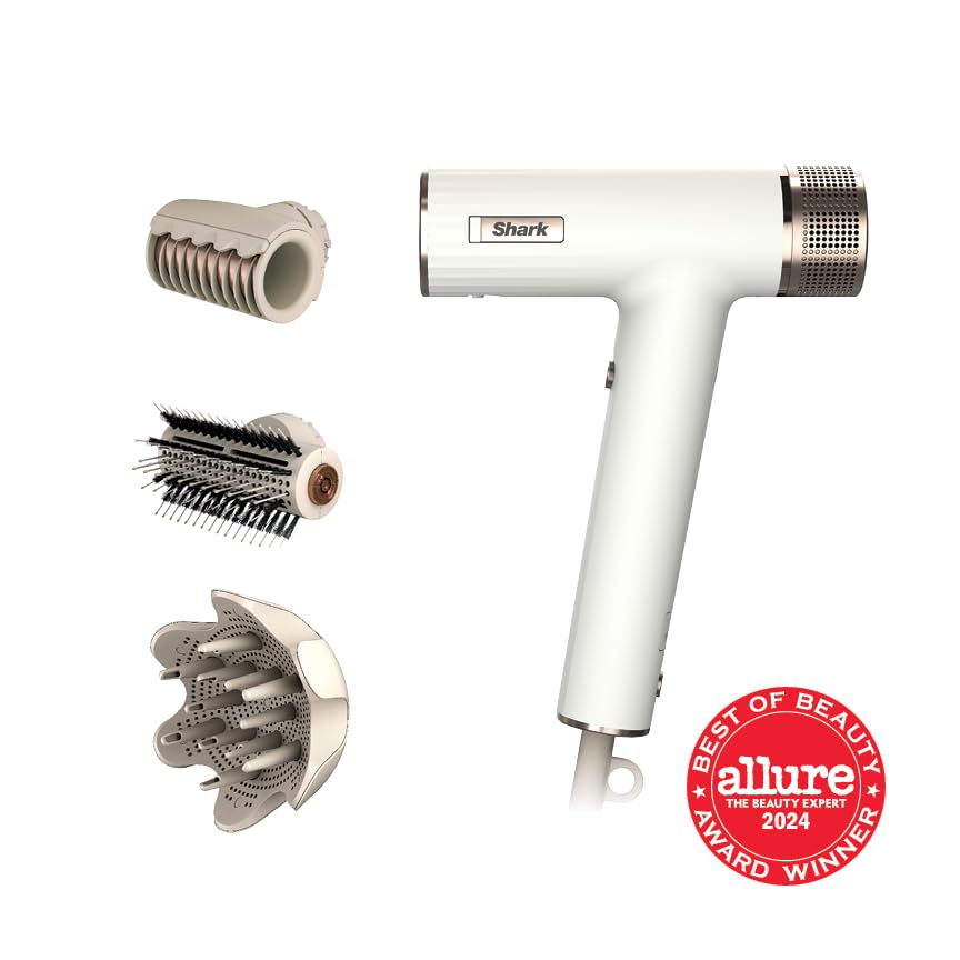 Shark RapidGloss Finisher close detail smoothing flyaways for high-shine finish