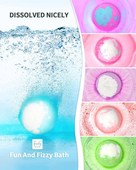 sharlovy tub scene with glowing bomb for relaxing at-home spa benefit