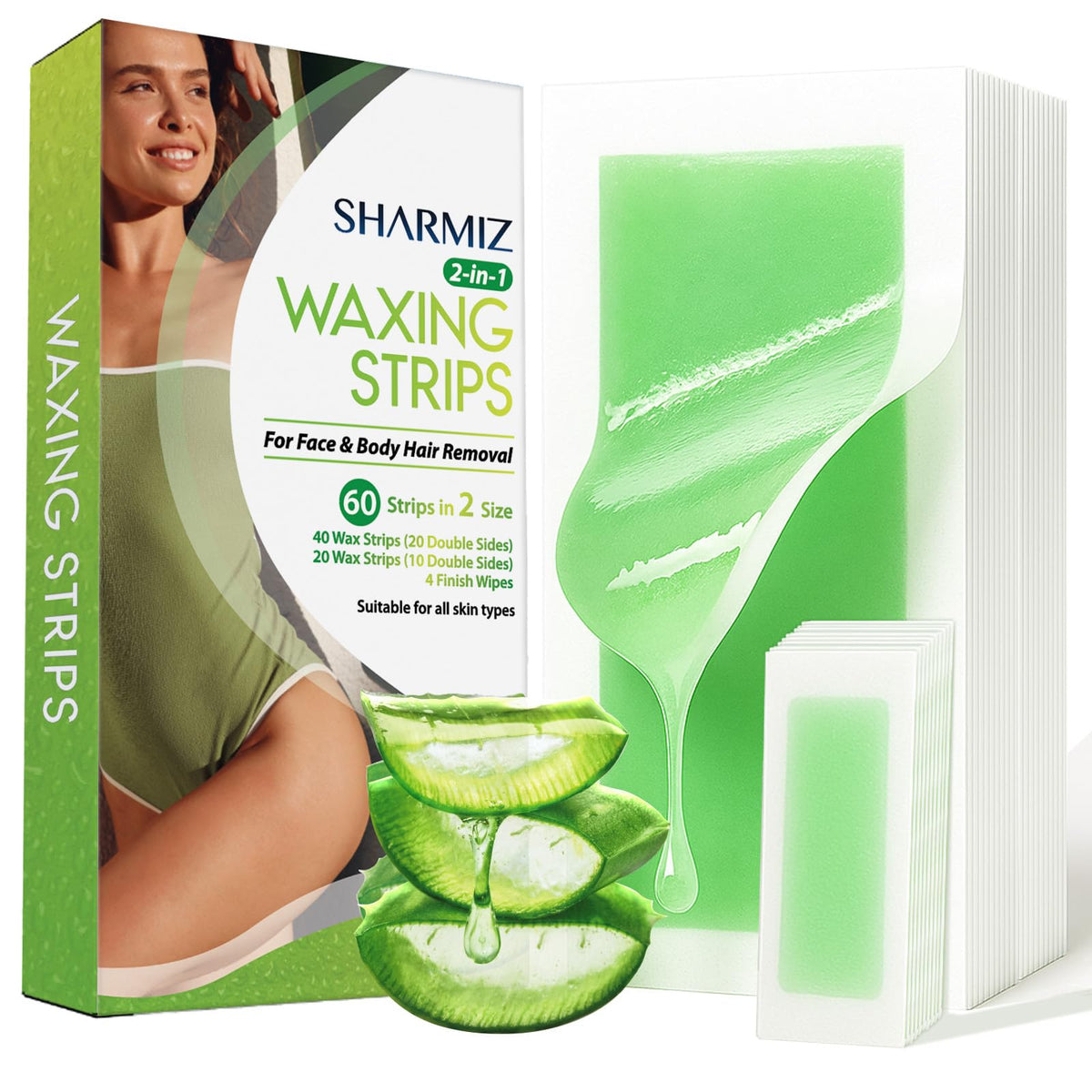 Sharmiz front packaging showing kit size and strip count for convenient travel